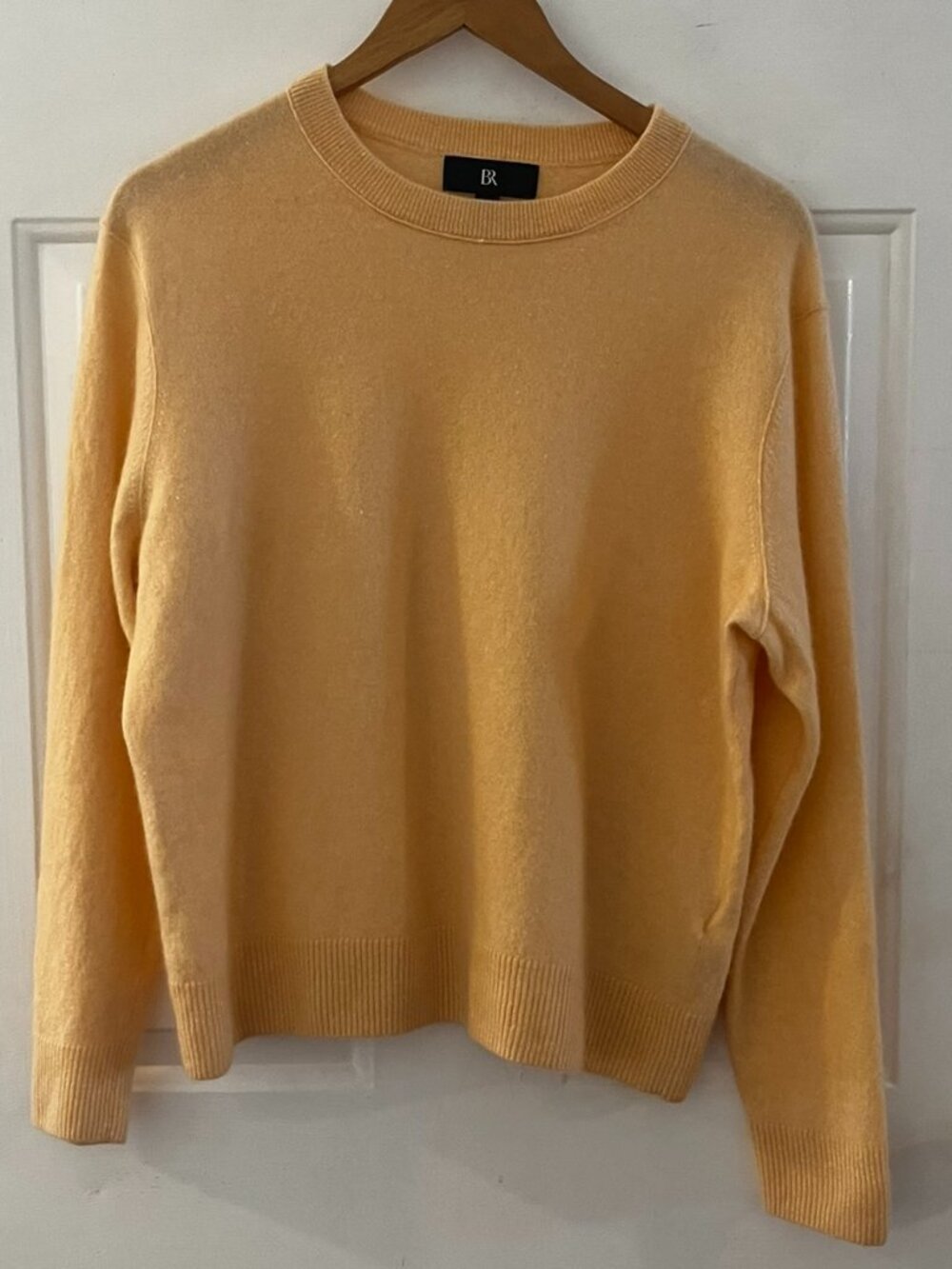 Banana Republic Men's Orange Crew-Neck Linen/Cashmere Blend Sweater Sz XL